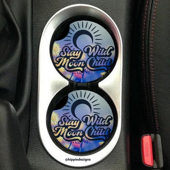Stay Wild Moon Child Car Coaster 2 Pack - Picture 3 of 5